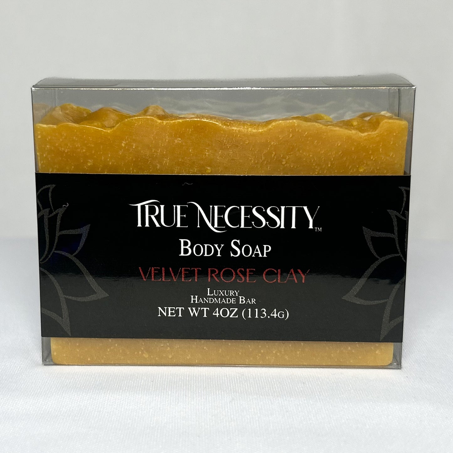 TRUE NECESSITY -VELVET ROSE CLAY- LUXURY HANDMADE BAR SOAP