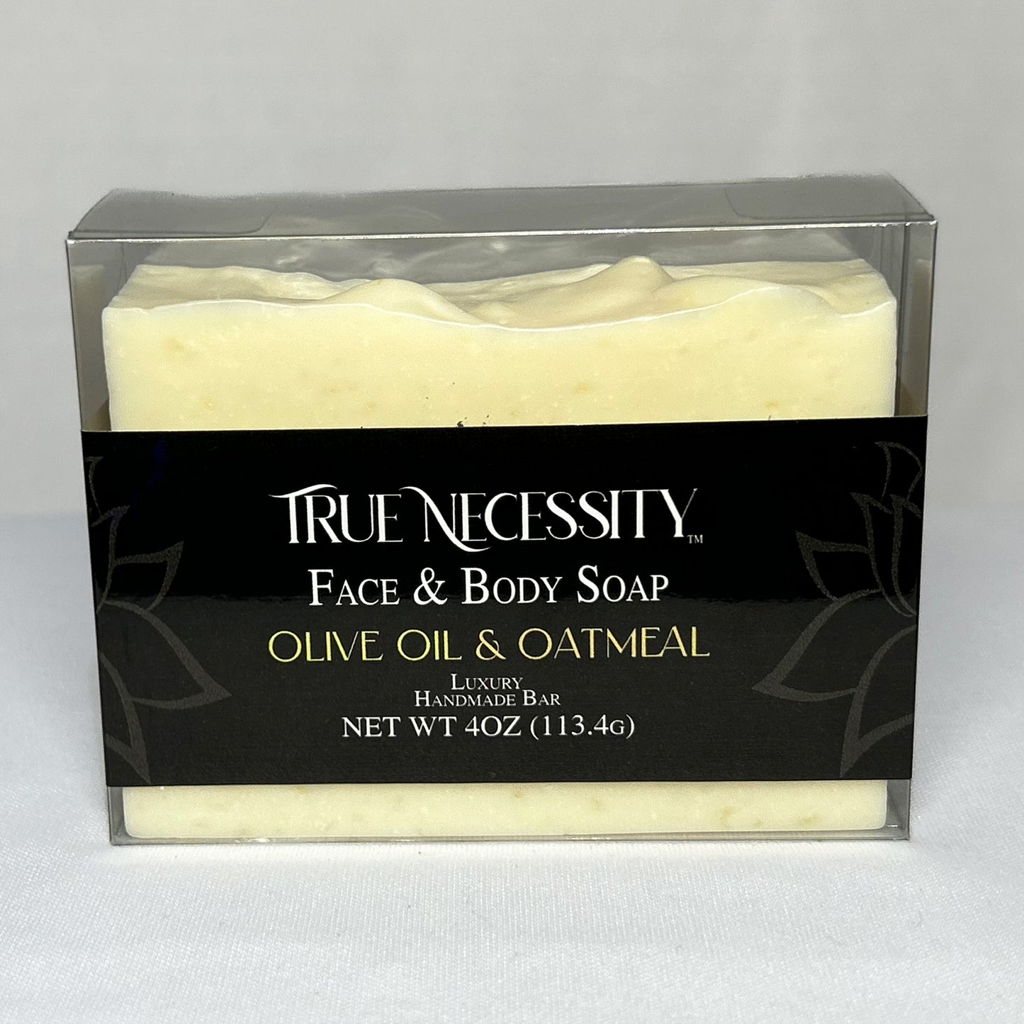 TRUE NECESSITY -OLIVE OIL & OATMEAL- LUXURY HANDMADE BAR SOAP