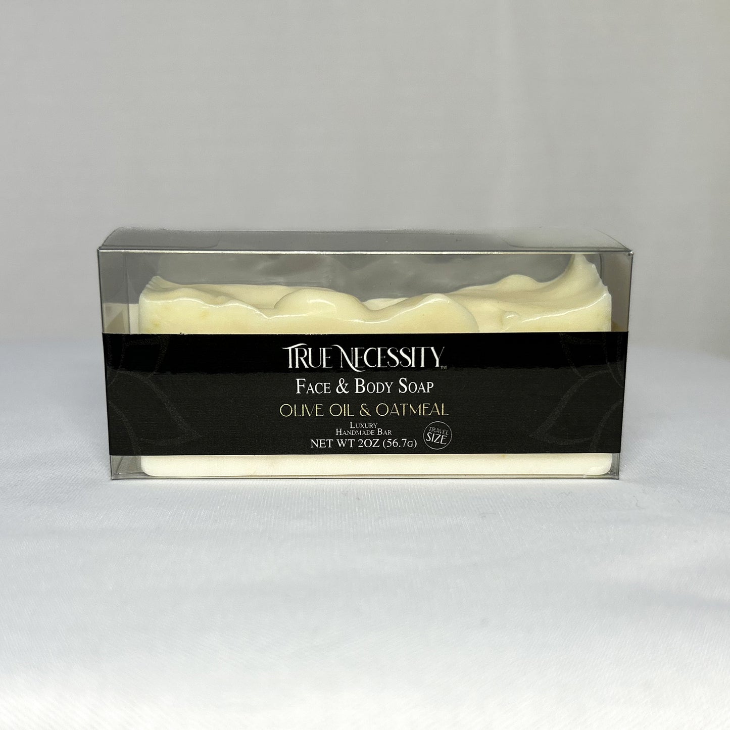 TRUE NECESSITY -OLIVE OIL & OATMEAL- LUXURY HANDMADE BAR SOAP