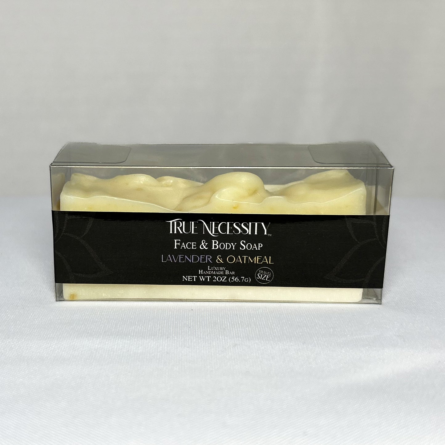 TRUE NECESSITY   -LAVENDER & OATMEAL-   LUXURY HANDMADE BAR SOAP