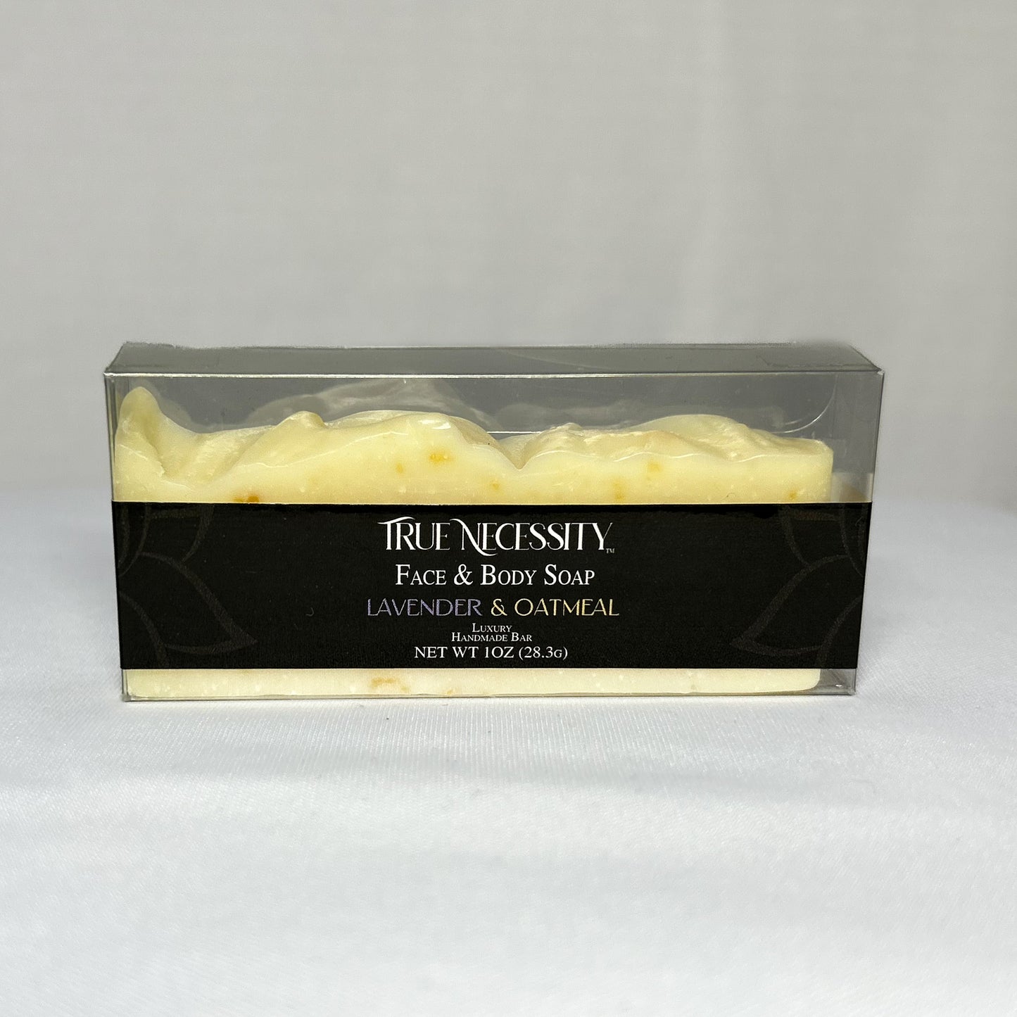 TRUE NECESSITY   -LAVENDER & OATMEAL-   LUXURY HANDMADE BAR SOAP