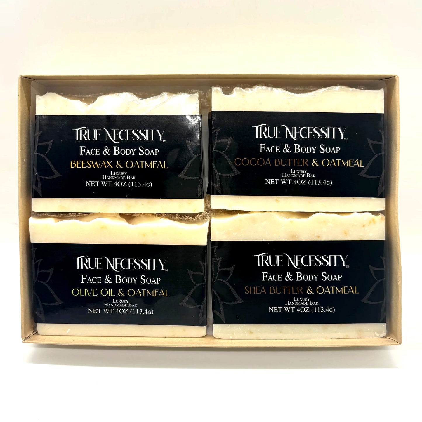 TRUE NECESSITY -AWESOME OATMEAL-  LUXURY HANDMADE BAR SOAP COLLECTION