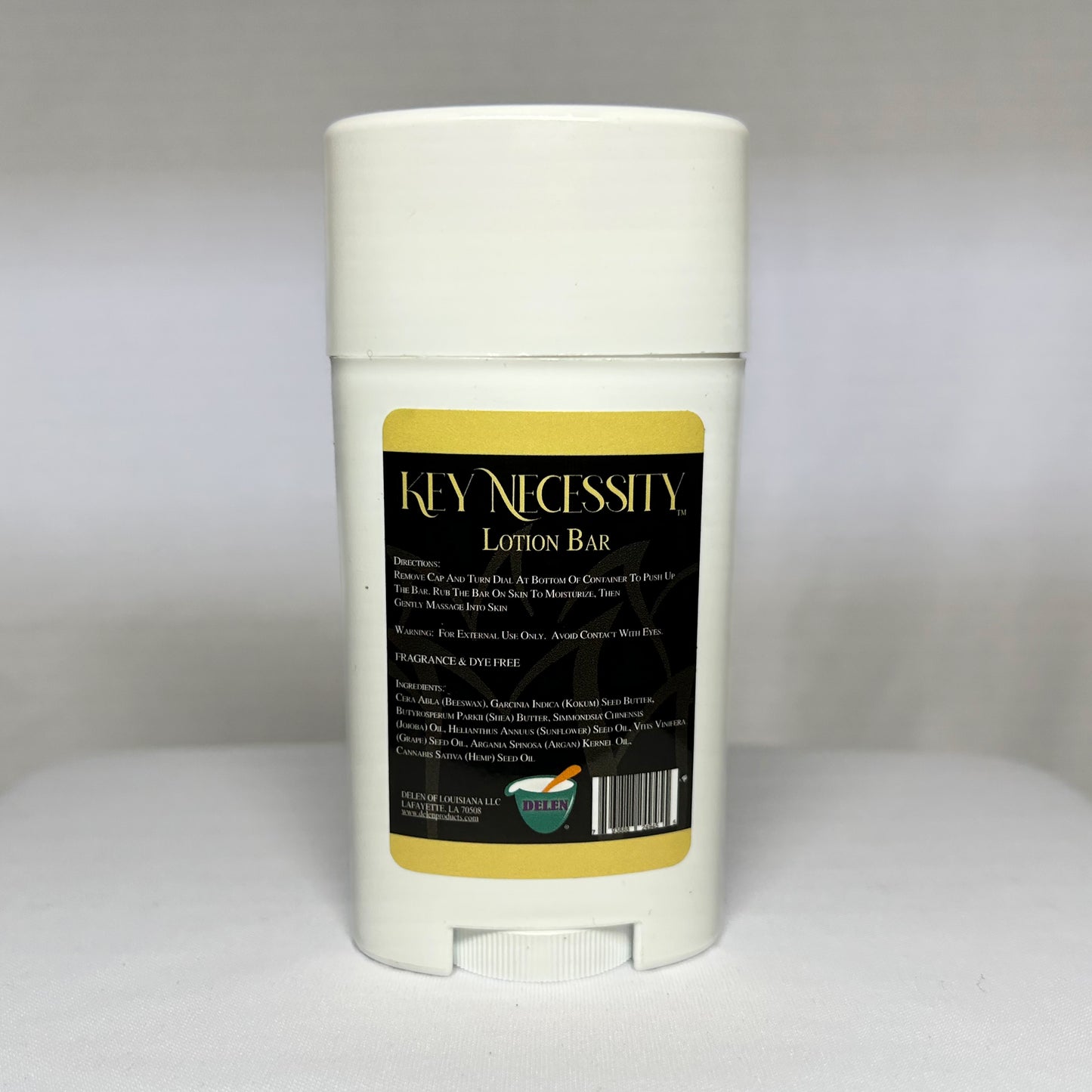 KEY NECESSITY -LOTION BAR- FRAGRANCE & DYE FREE 2.5OZ