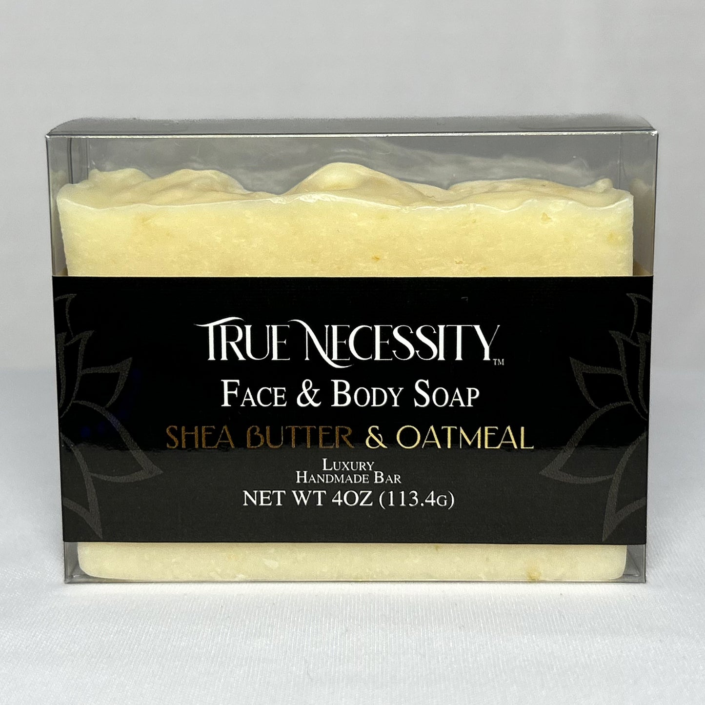 TRUE NECESSITY -SHEA BUTTER & OATMEAL- LUXURY HANDMADE BAR SOAP