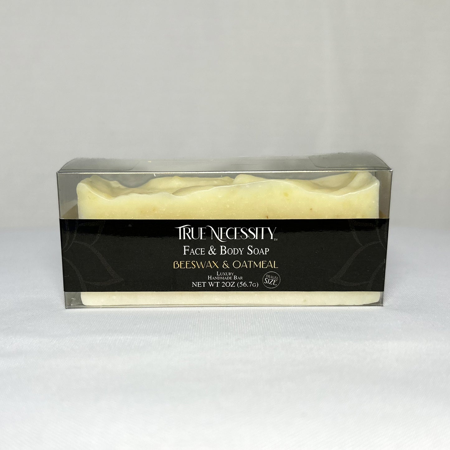 TRUE NECESSITY -BEESWAX & OATMEAL- LUXURY HANDMADE BAR SOAP