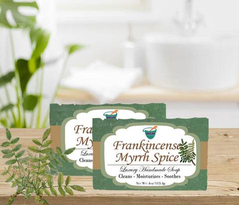 FRANKINCENSE MYRRH SPICE                                                4oz BAR SOAP