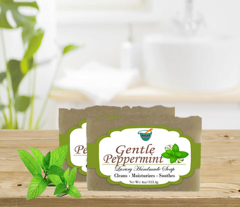 GENTLE PEPPERMINT              4oz BAR SOAP