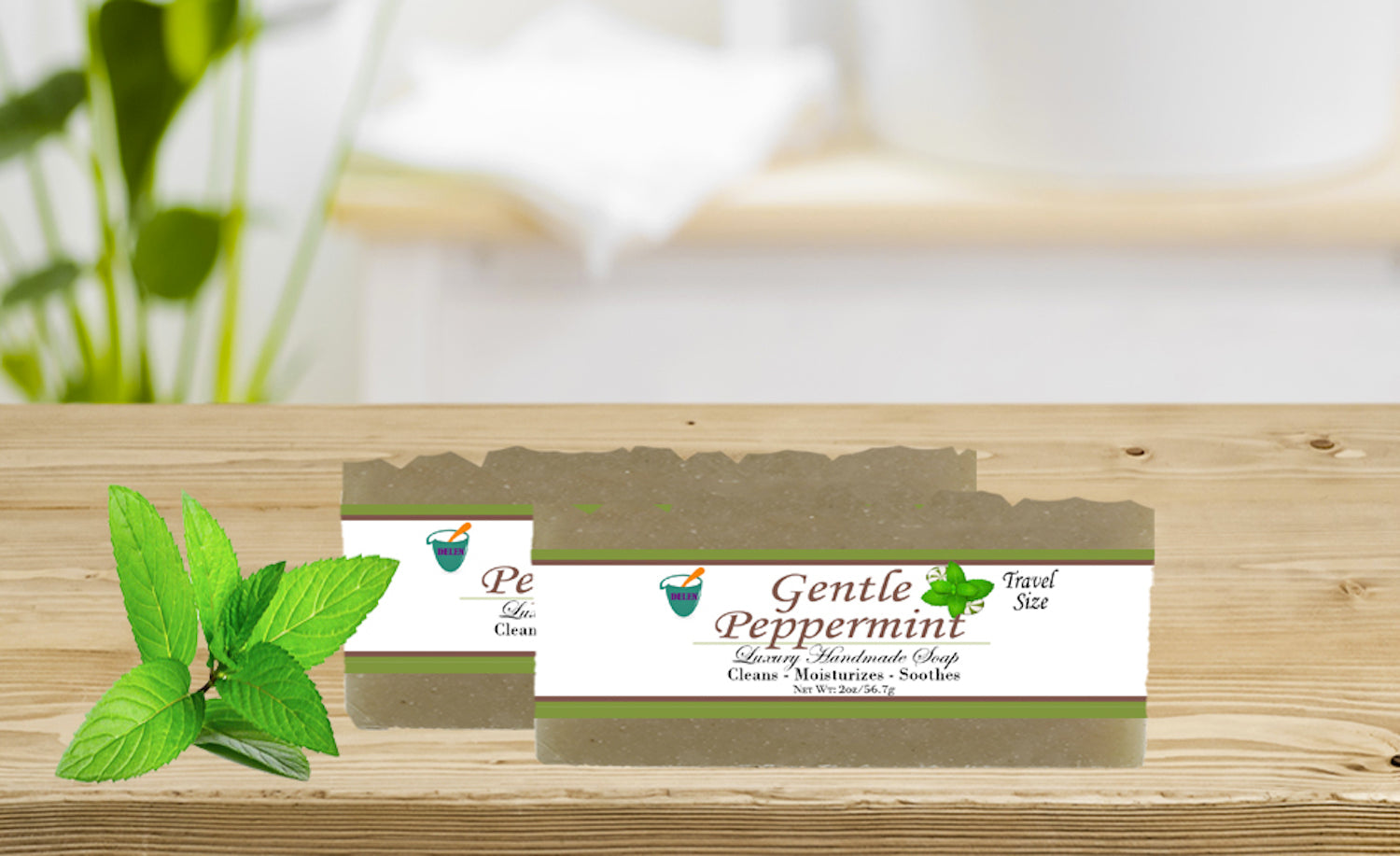 GENTLE PEPPERMINT              2oz BAR SOAP