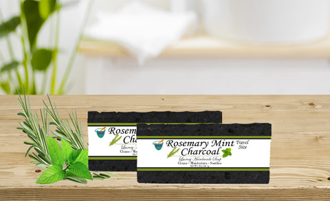 ROSEMARY MINT CHARCOAL               2oz BAR SOAP