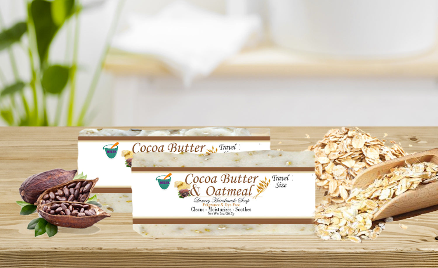 COCOA BUTTER & OATMEAL           2oz BAR SOAP